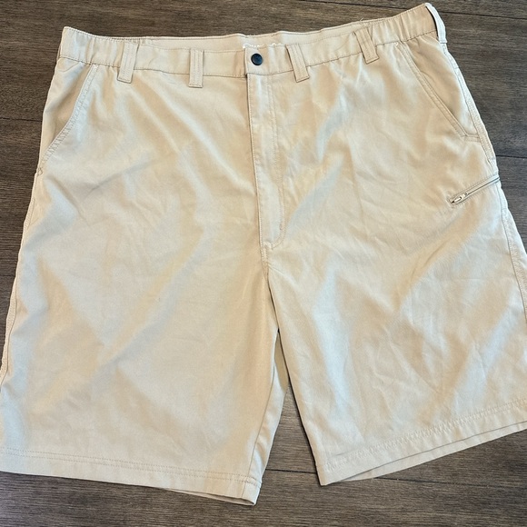 Wrangler Tan‎ Athletic Shorts Lightweight Cotton Blend - Picture 1 of 6